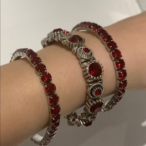 Bohemian bracelet set RED